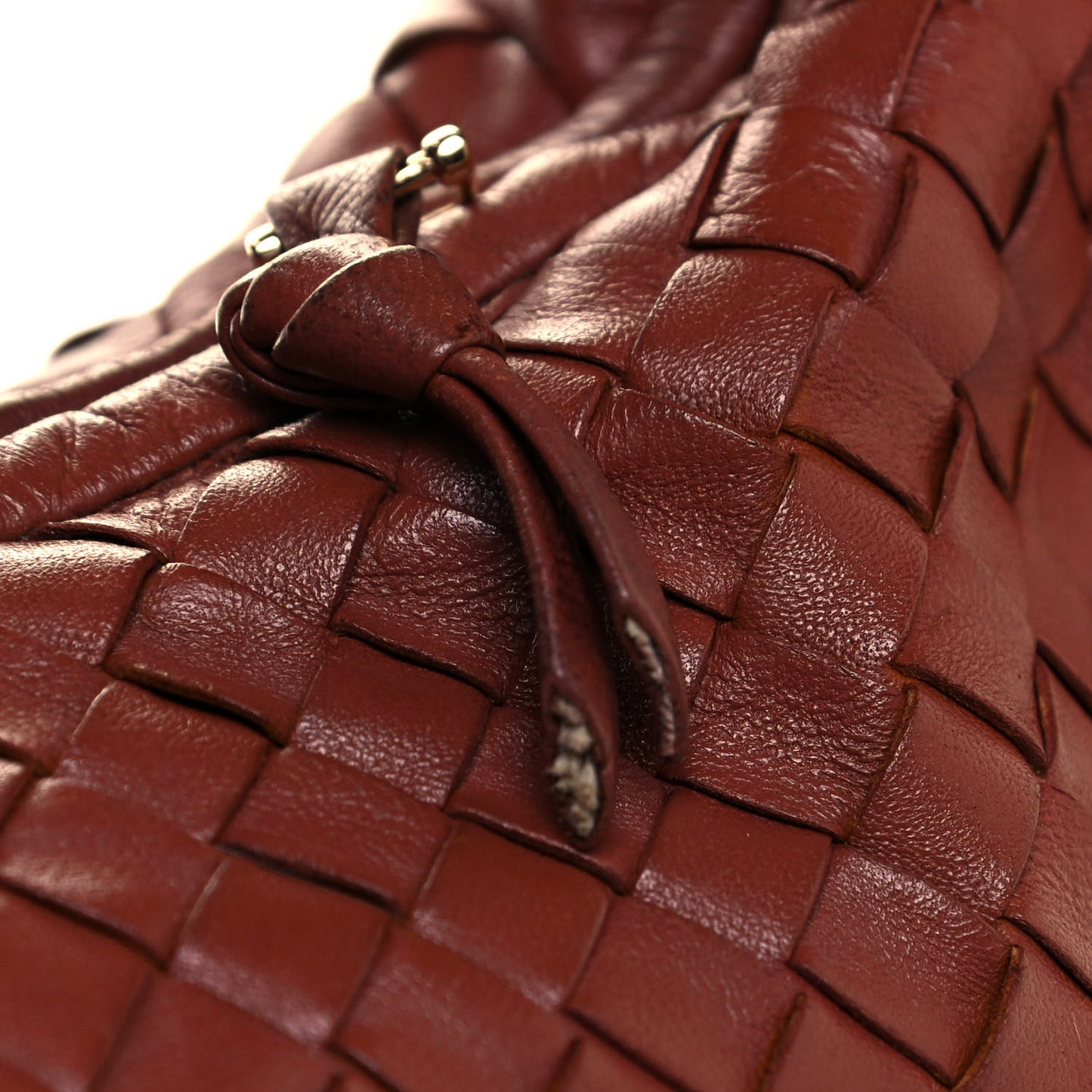Nappa Intrecciato Small Veneta Hobo Tea