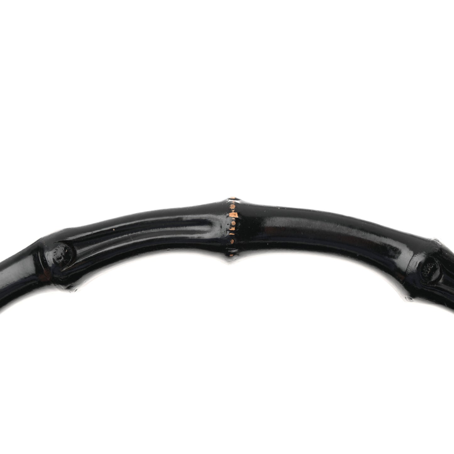 Nylon Monogram Bamboo Handle Bag Black