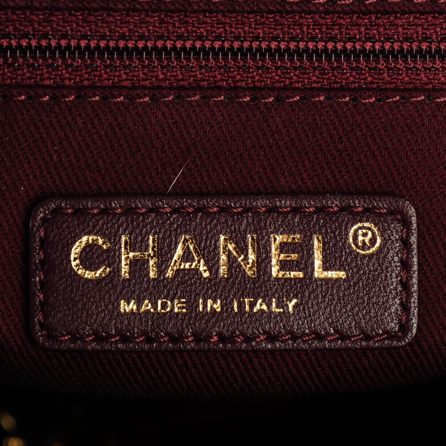 Chanel Calfskin Quilted Medium Soft Elegance Tote Burgundy 6 of 7