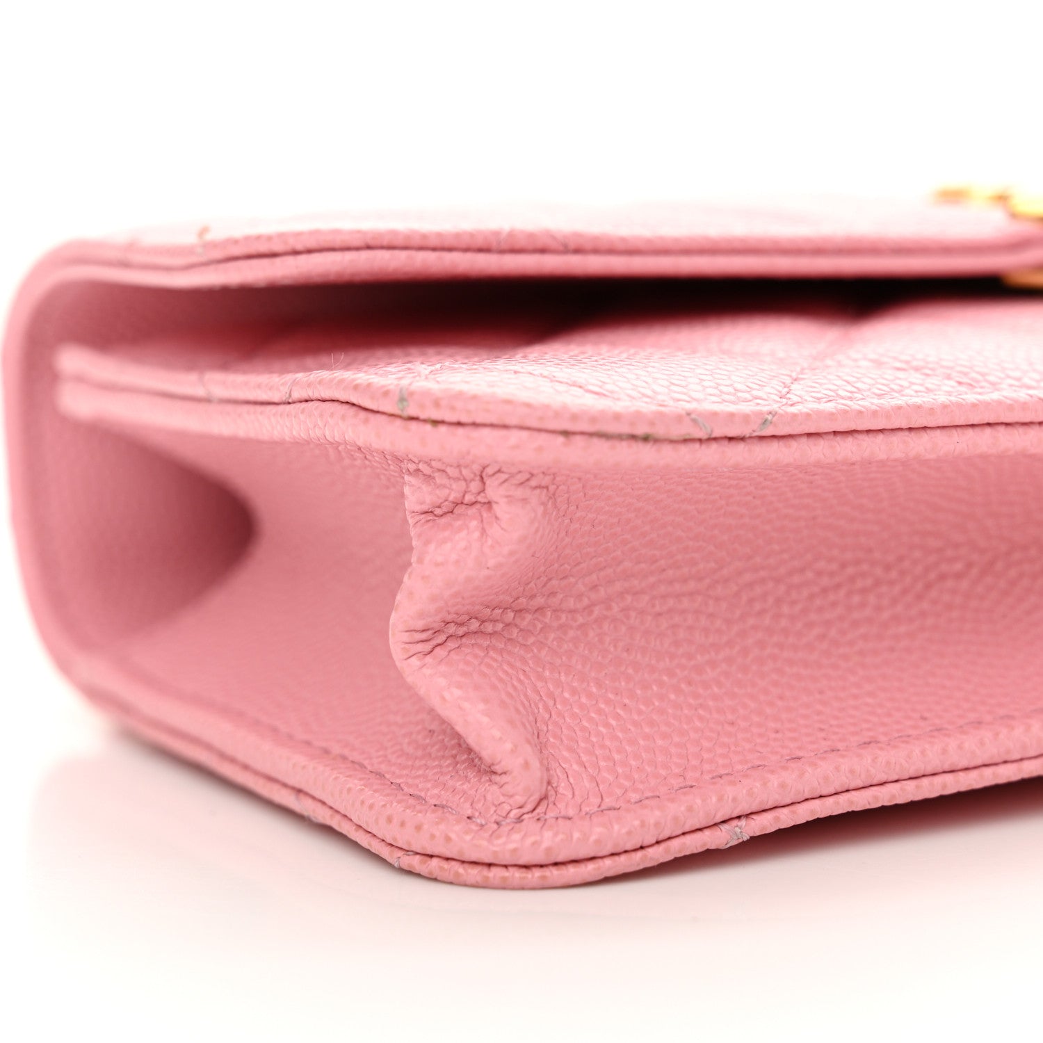 Chanel Caviar Quilted Flap Phone Holder With Chain Light Pink 10 of 13