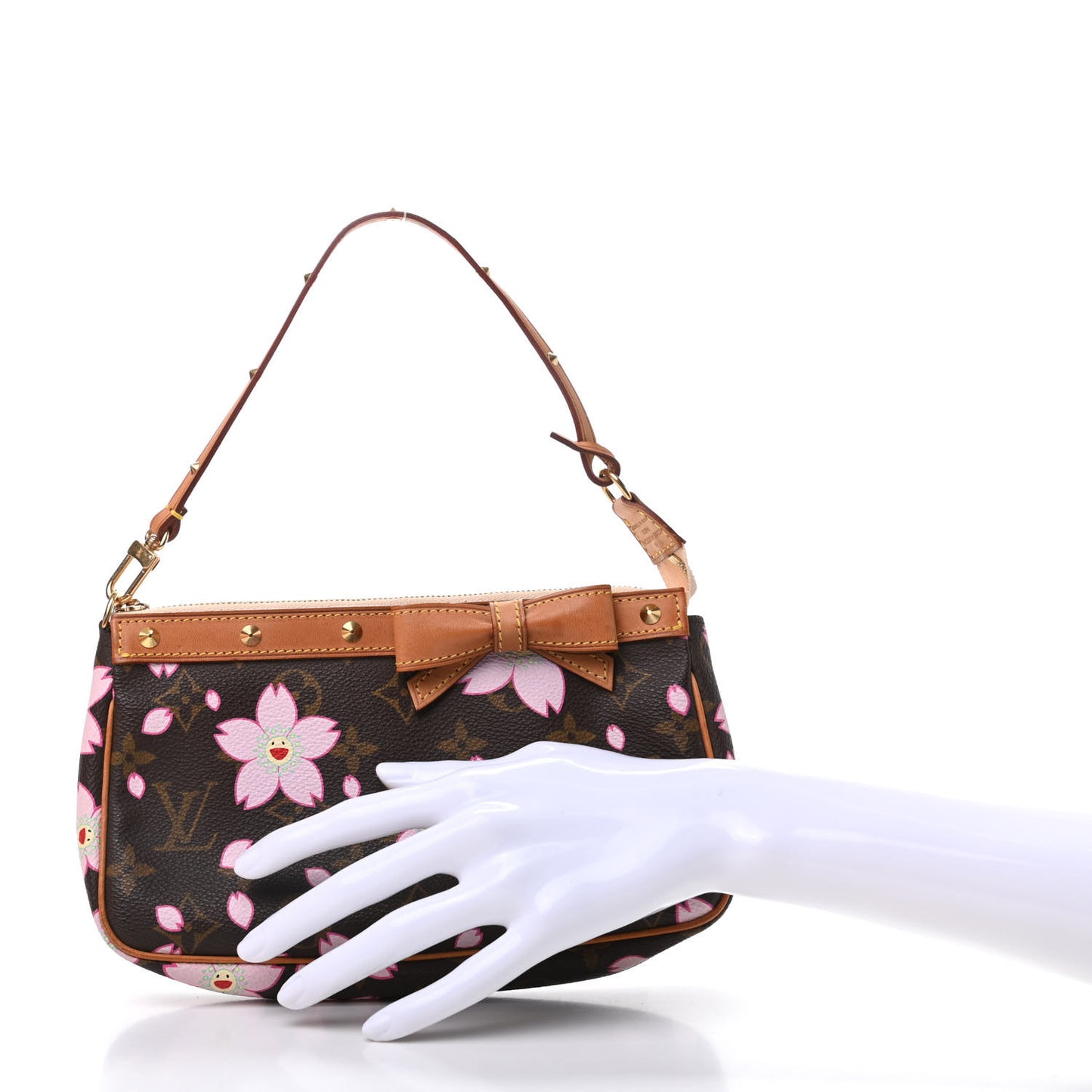 Monogram Cherry Blossom Pochette Accessories Brown