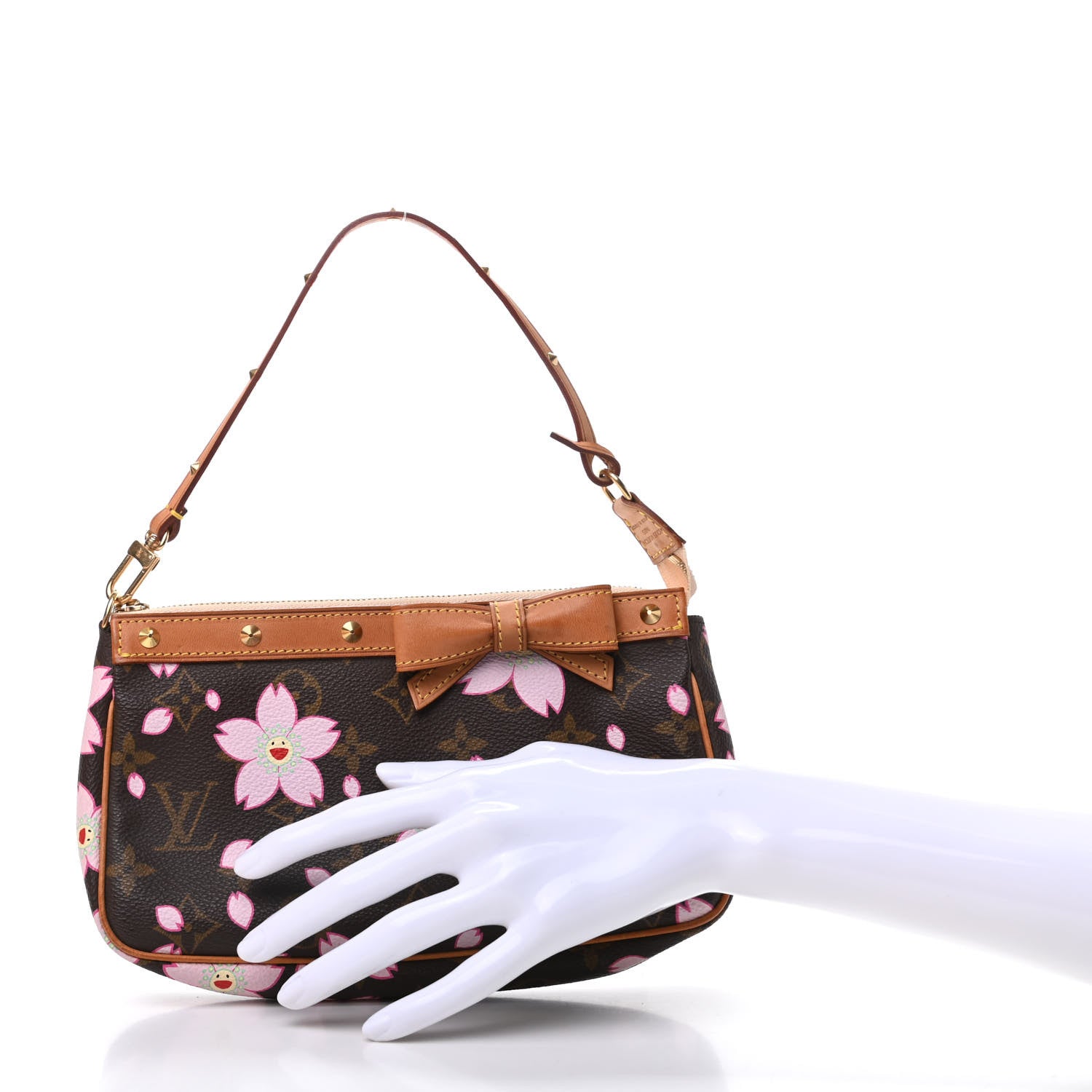 Louis Vuitton Monogram Cherry Blossom Pochette Accessories Brown 2 of 8