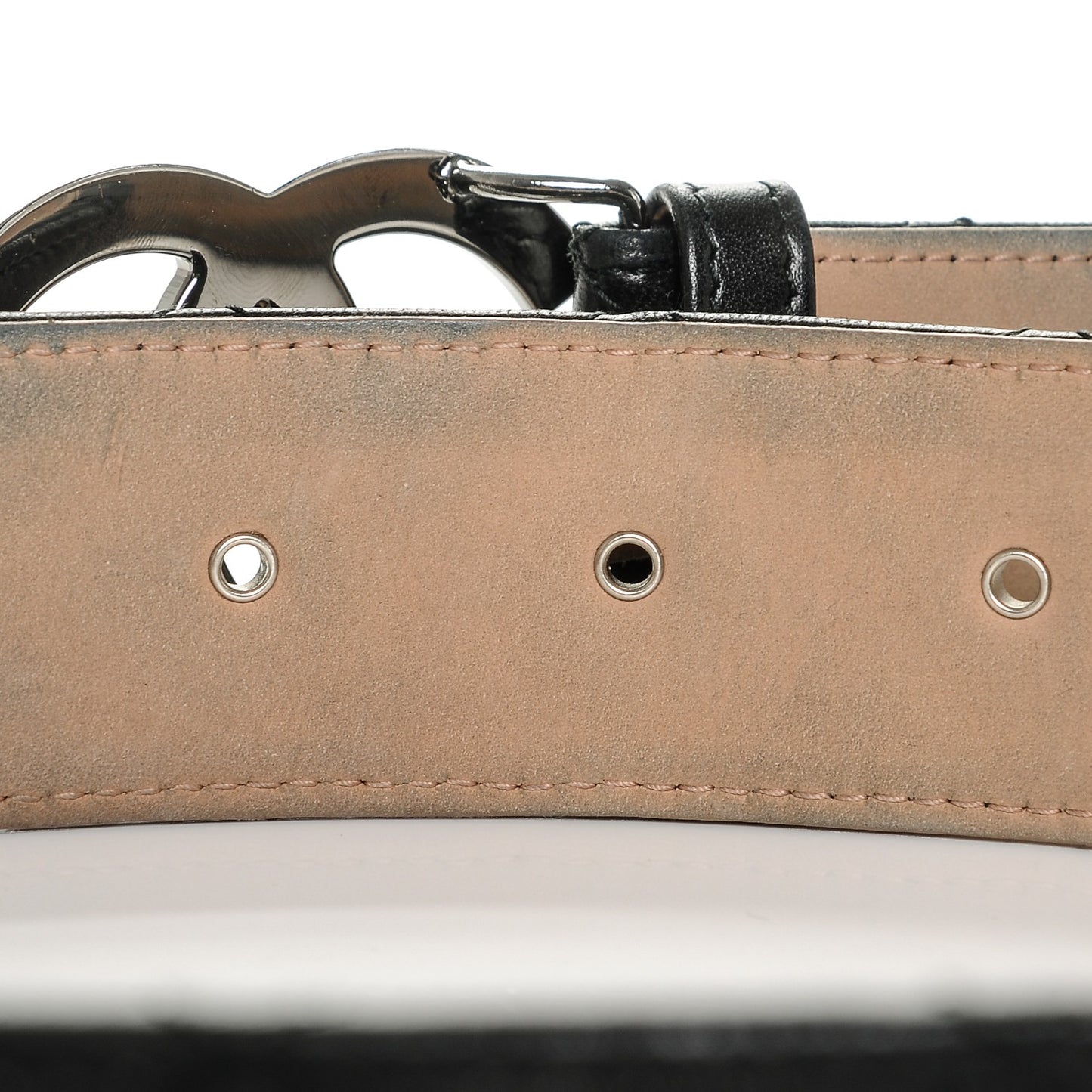 Lambskin Quilted CC Belt 85 34 Black