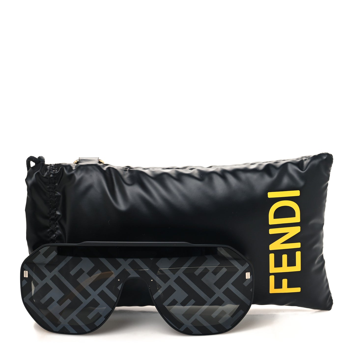 Acetate FF Aviator Sunglasses FE40006U Black Yellow