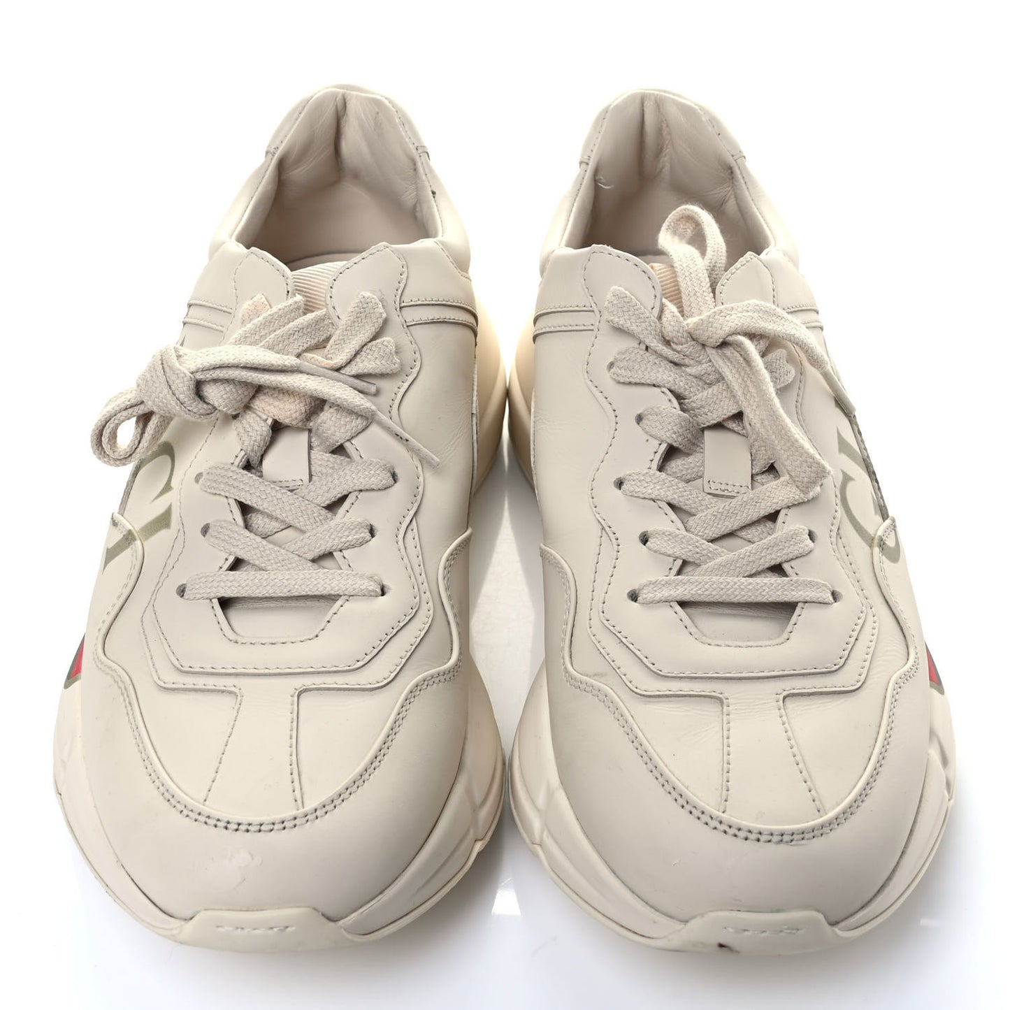 Calfskin Logo Womens Rhyton Sneakers 39 Ivory