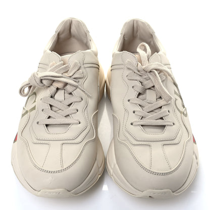 Gucci Calfskin Logo Womens Rhyton Sneakers 39 Ivory 13 of 20