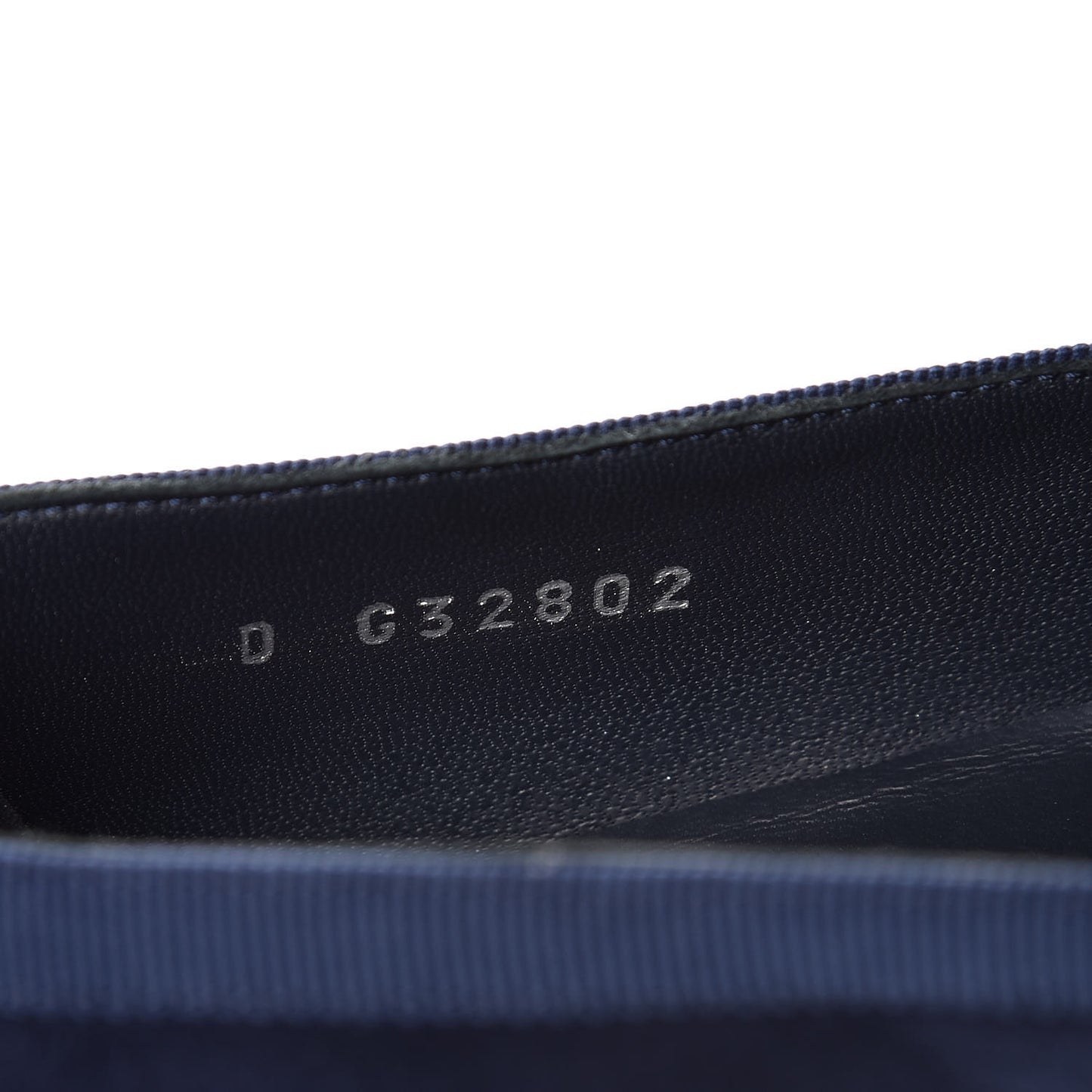 Kid Suede Grosgrain Moccasin Loafers 36.5 Navy
