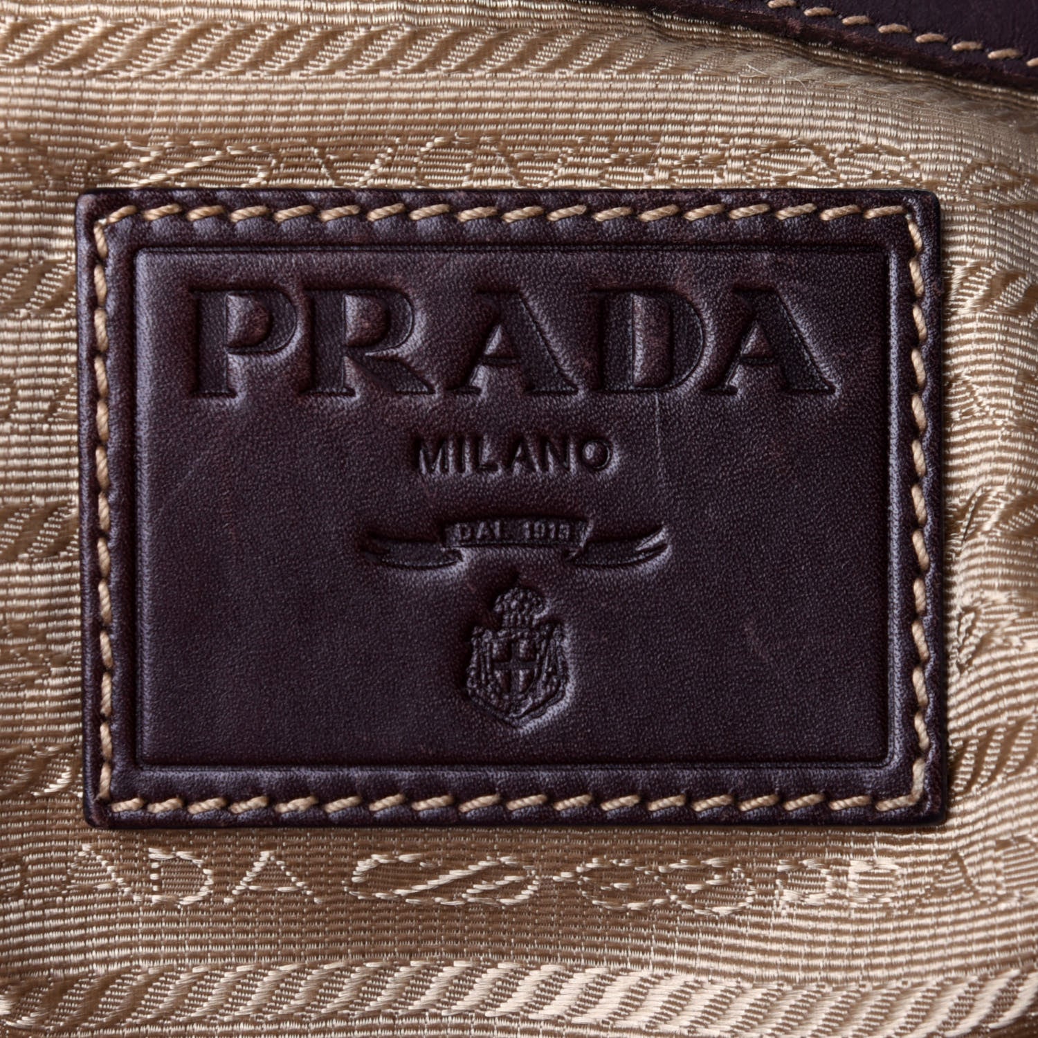 Prada Jacquard Logo Tote Corda Bruciato 6 of 11