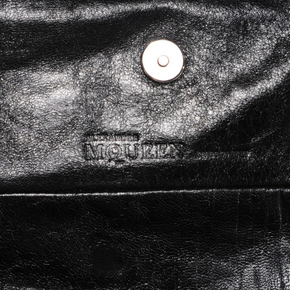 Alexander McQueen Calfskin Faithful Glove Clutch Black 7 of 8