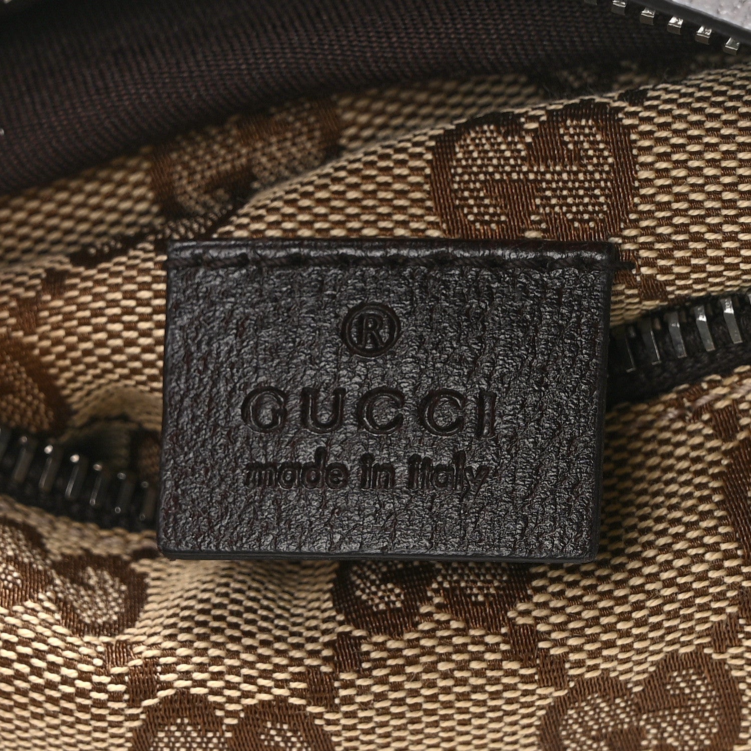 Gucci GG Monogram Double Pocket Belt Bag Dark Brown 6 of 12