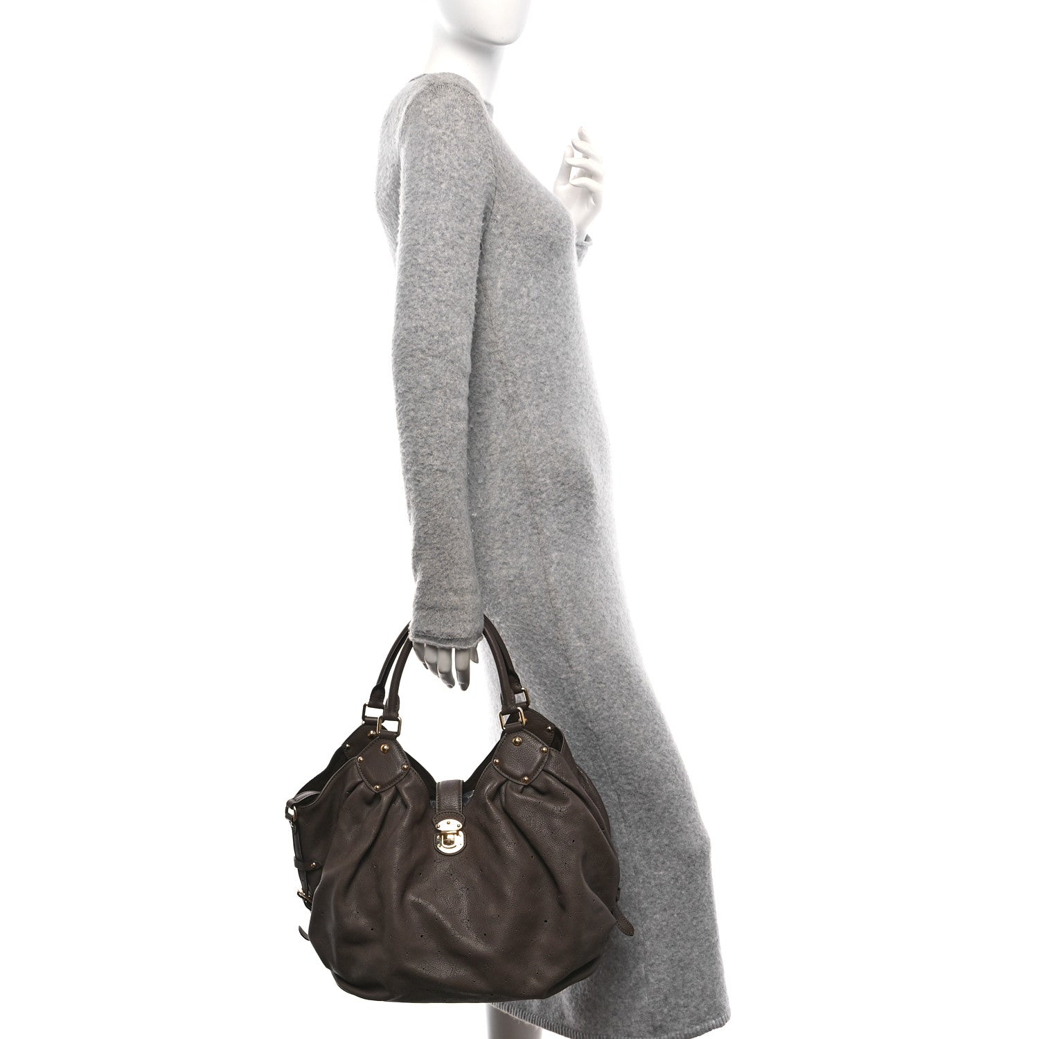 Louis Vuitton Mahina L Chocolate 2 of 9