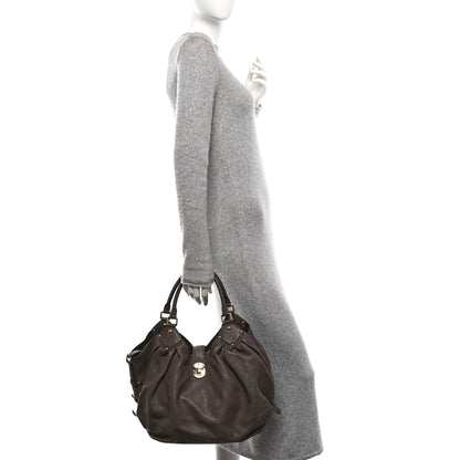Louis Vuitton Mahina L Chocolate 2 of 9