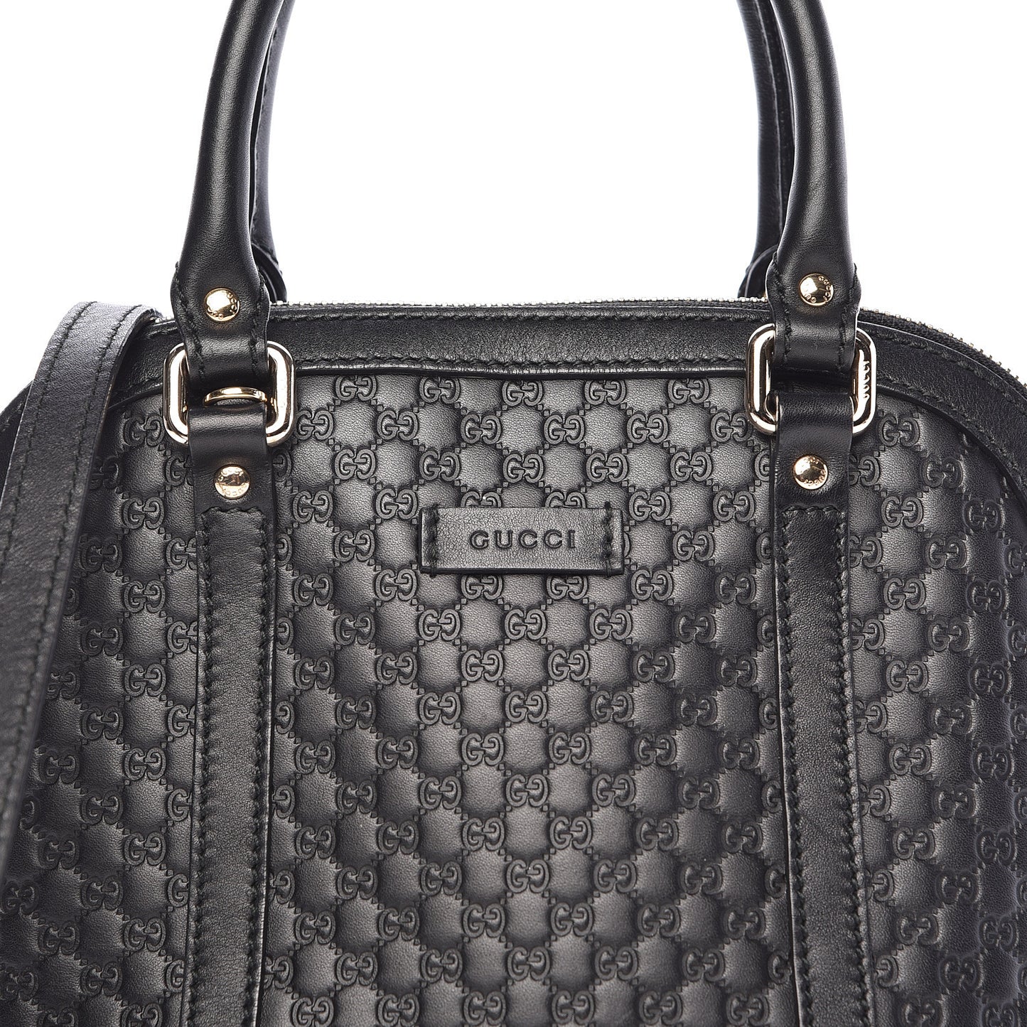 Microguccissima Mini Dome Bag Black