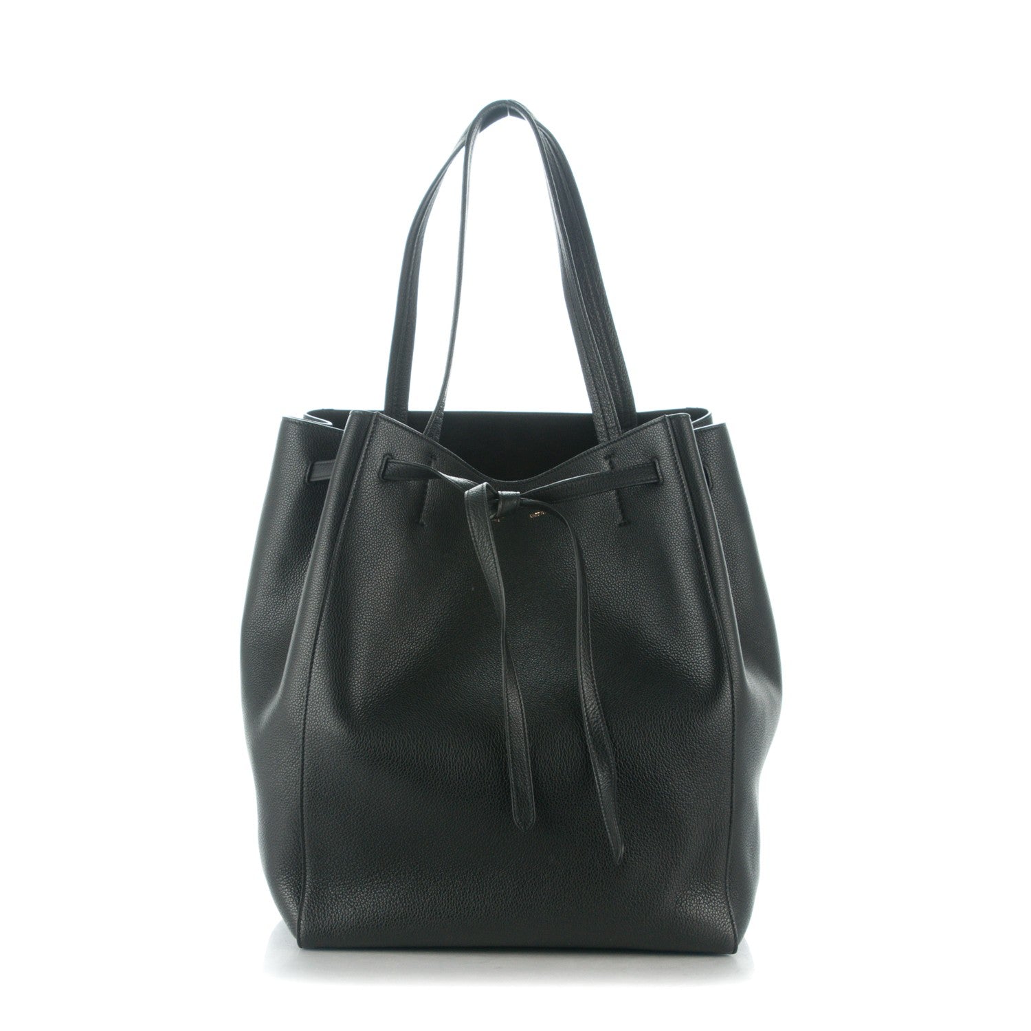 Celine Soft Grained Calfskin Medium Belt Cabas Phantom Black 1 of 8