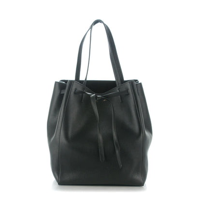 Celine Soft Grained Calfskin Medium Belt Cabas Phantom Black 1 of 8