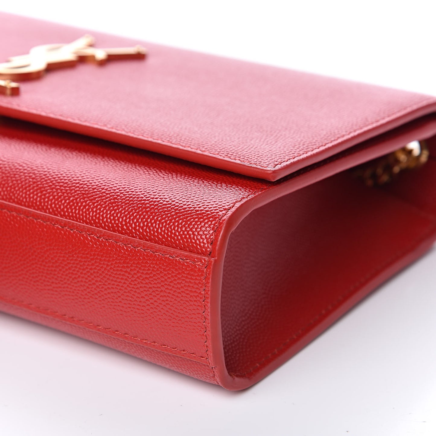 Grain De Poudre Medium Monogram Kate Satchel Bandana Red