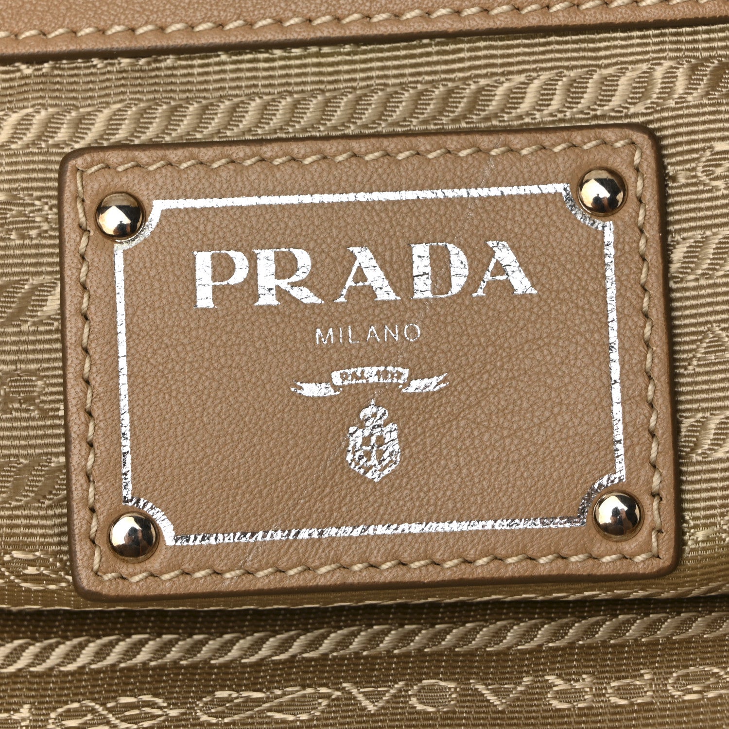 Prada Soft Calf Chain Tote Sughero 10 of 21