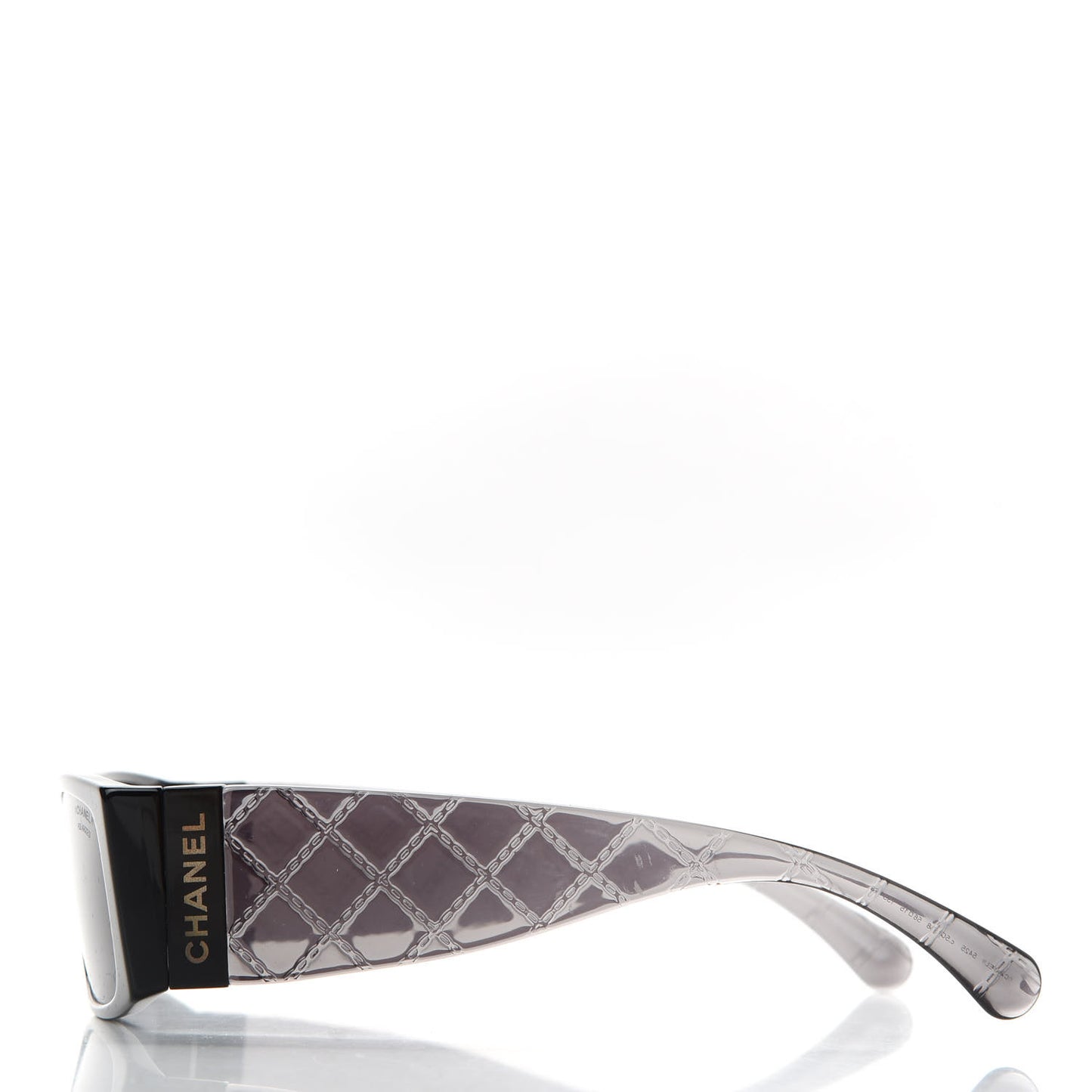 Rectangle Quilted Sunglasses 5425 Black