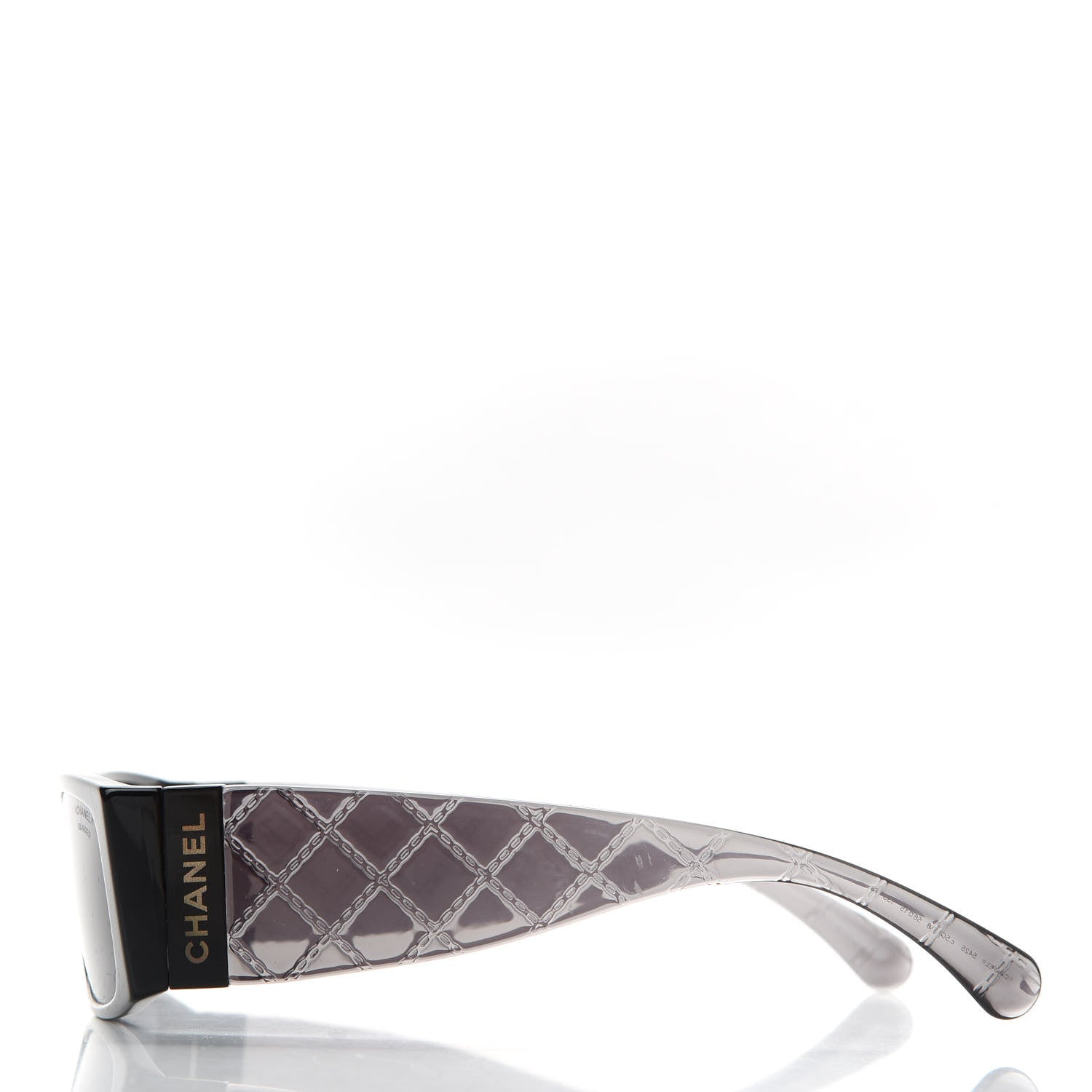Chanel Rectangle Quilted Sunglasses 5425 Black 3 of 8