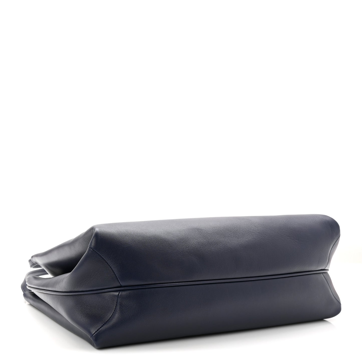 Calfskin Large New Line Tote Navy Blue