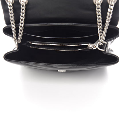 Saint Laurent Calfskin Y Quilted Monogram Small Loulou Chain Satchel Black 8 of 11