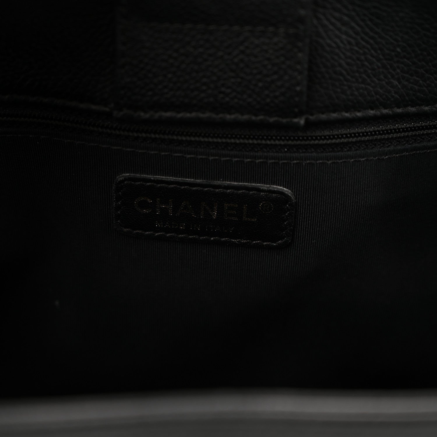 Chanel Calfskin Cerf Executive Shopper Tote Black 7 of 12