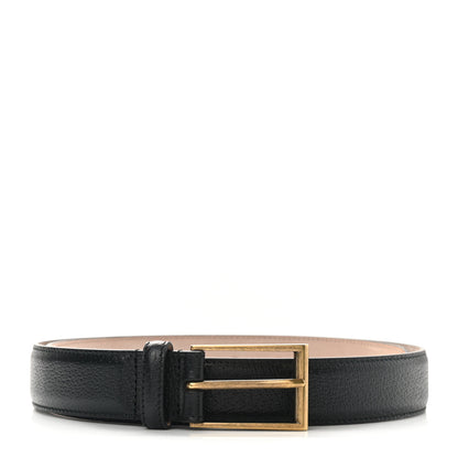 Gucci Textured Dollar Calfskin 30mm Belt 90 36 Black 1 of 5