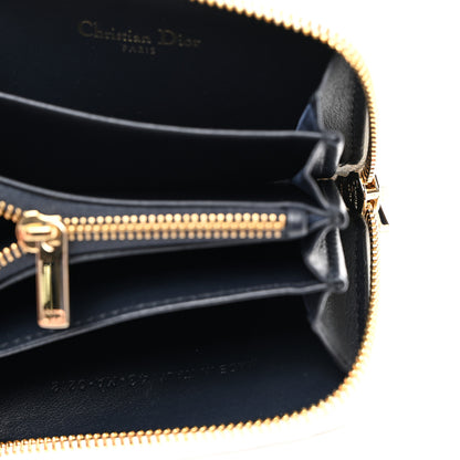 Christian Dior CHRISTIAN DIOR Calfskin Vibe Voyageur Card Holder Blue White 5 of 8