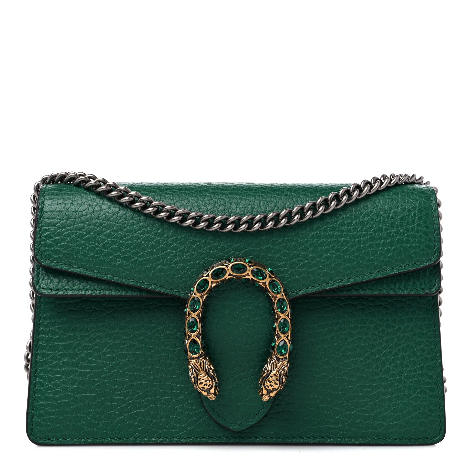 Gucci Calfskin Super Mini Dionysus Shoulder Bag Emerald 1 of 10