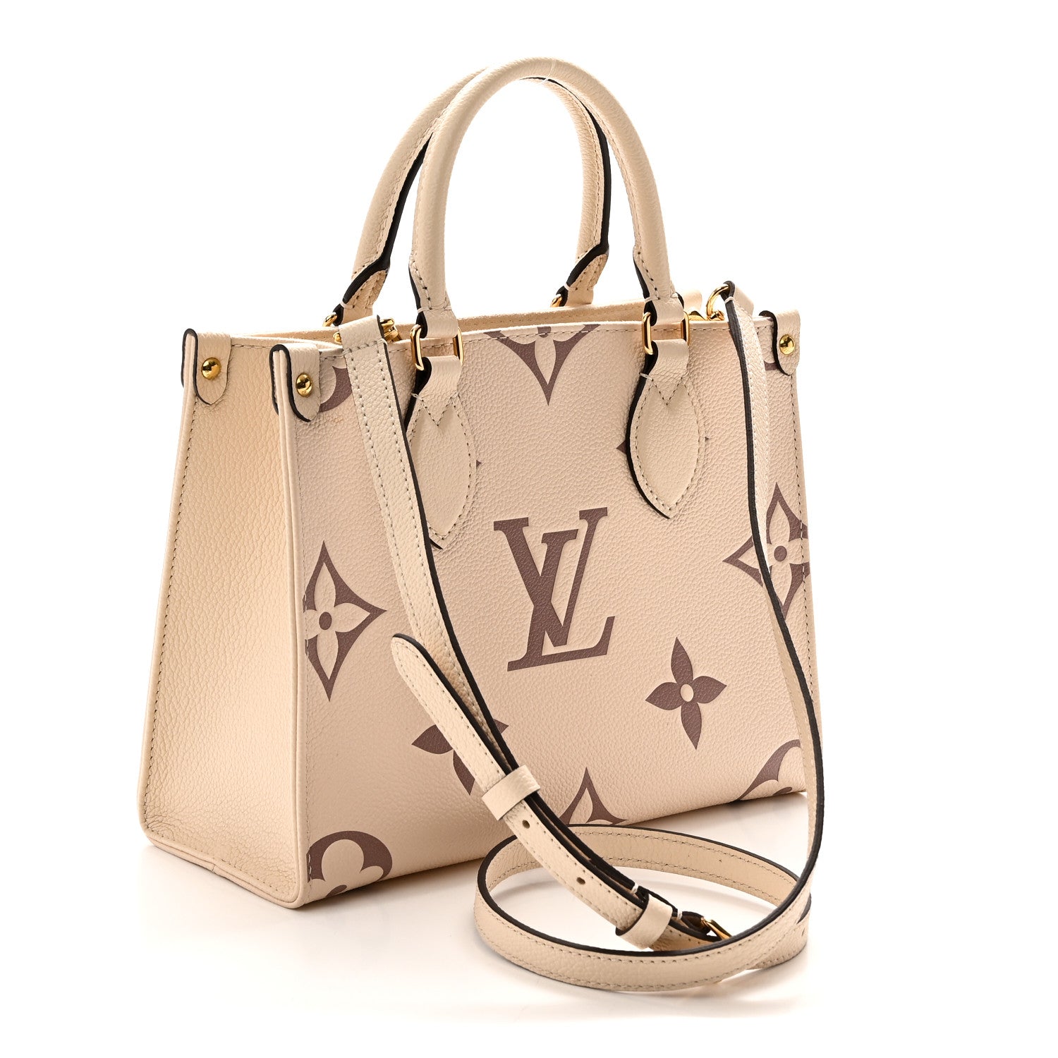Louis Vuitton Empreinte Monogram Giant Onthego PM Creme Bois De Rose 3 of 9