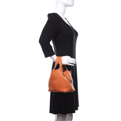 Hermes Taurillon Clemence Picotin Lock 18 PM Orange 2 of 11