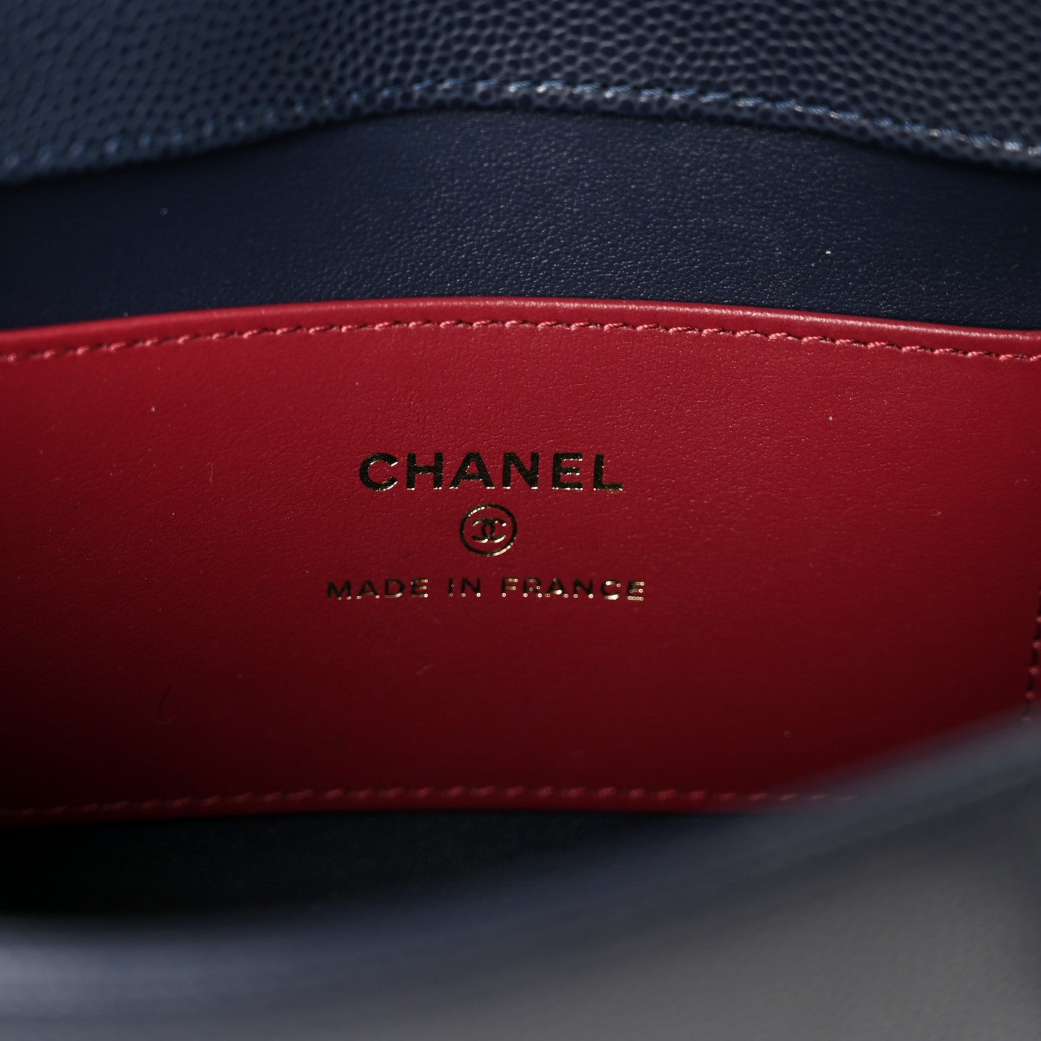 Chanel Shiny Caviar Mini Preppy Coco Shoulder Bag Dark Blue 5 of 10