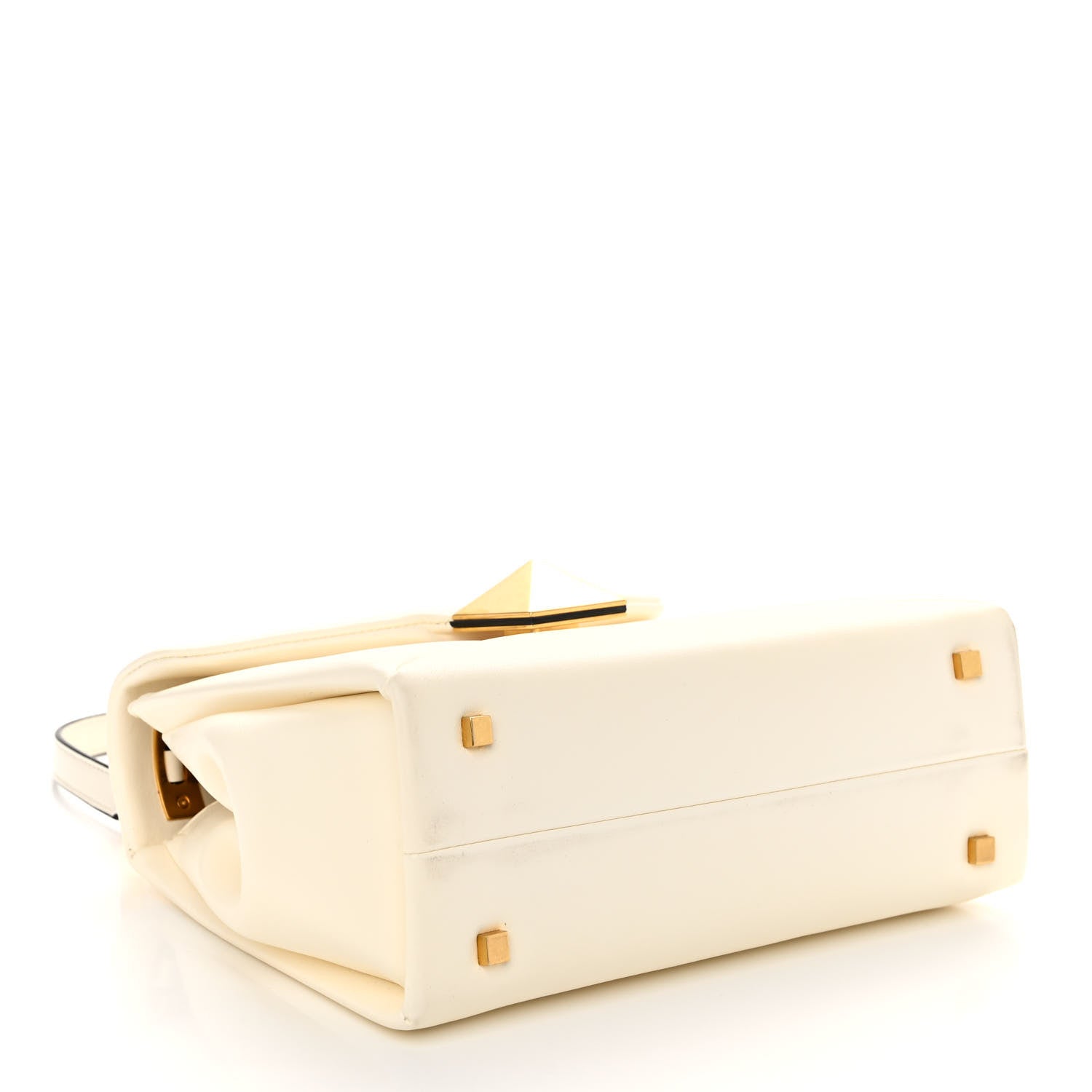 Valentino Garavani Nappa Small One Stud Top Handle Bag Ivory 4 of 10
