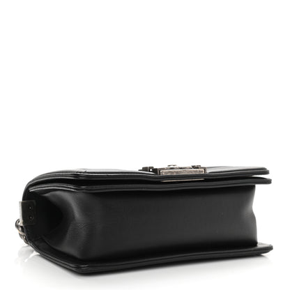 Chanel Calfskin Chevron Quilted Small Boy Flap Black 4 of 12
