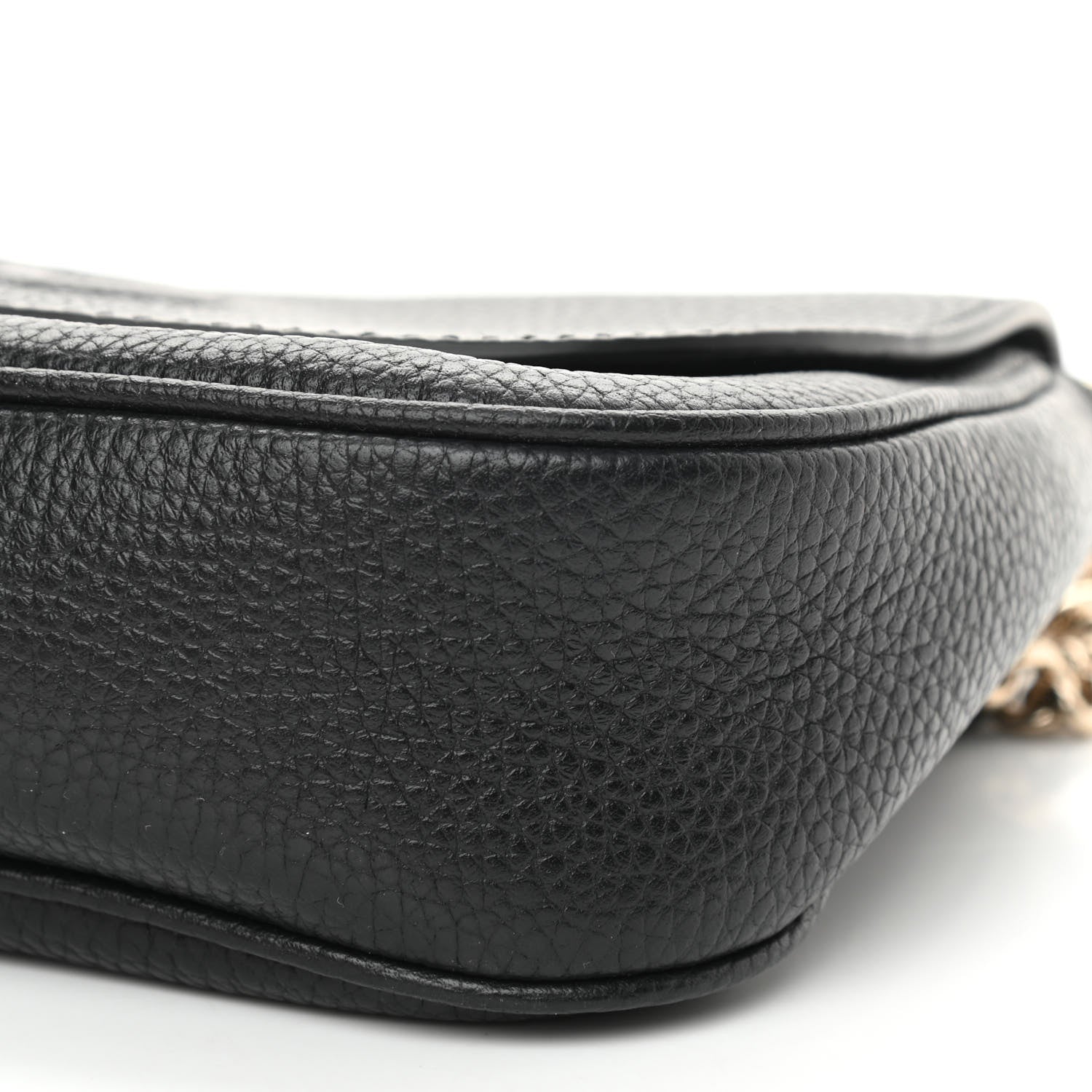 Gucci Pebbled Calfskin Medium Soho Flap Crossbody Black 10 of 10
