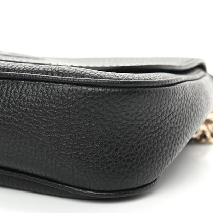 Gucci Pebbled Calfskin Medium Soho Flap Crossbody Black 10 of 10