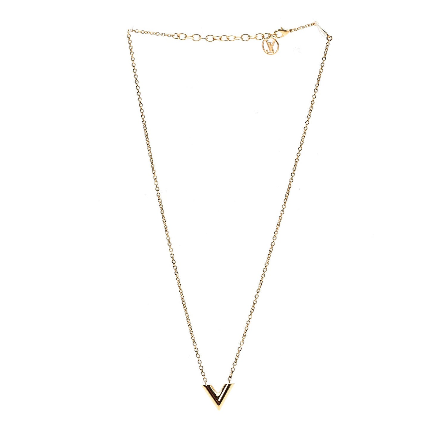 Essential V Necklace Gold