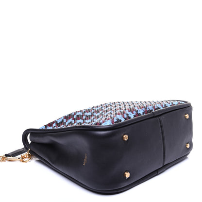 Mulberry Nappa Woven Houndstooth Leighton Pale Slate 4 of 13