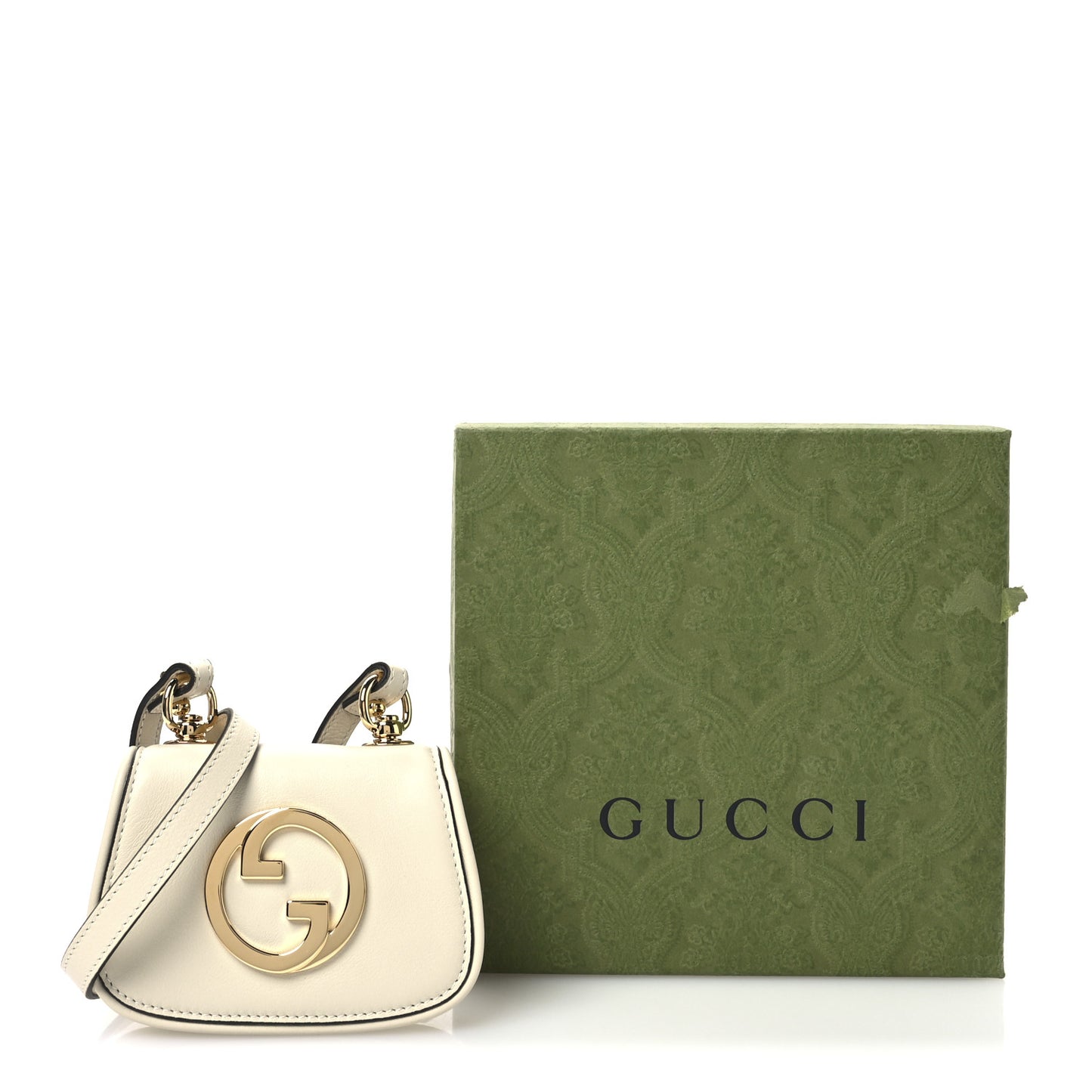 Roxy Calfskin Blondie Card Case Wallet with Strap Mystic White