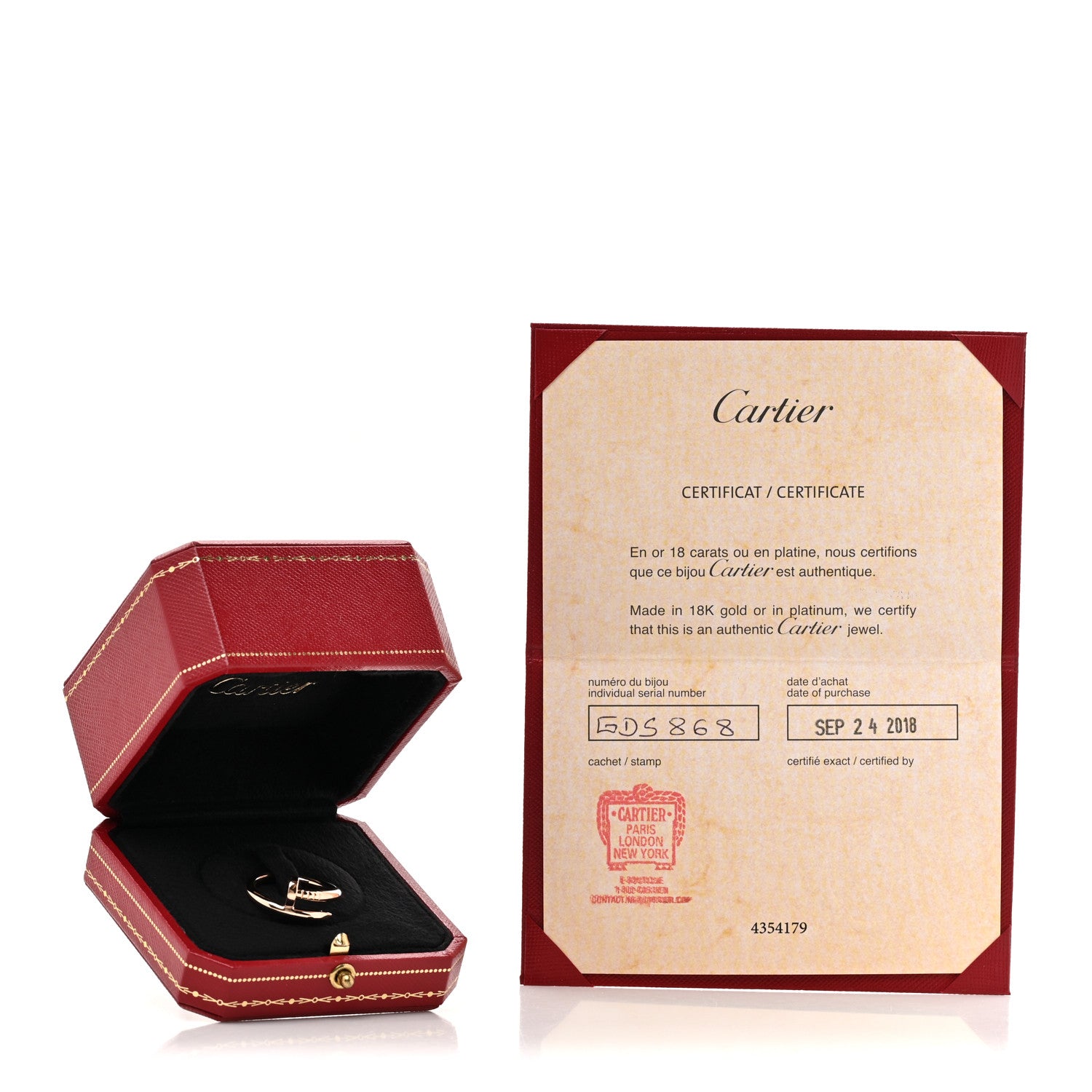 Cartier 18K Pink Gold Juste Un Clou Ring 56 7.5 6 of 6