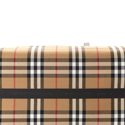 Burberry Vintage Check Medium The Giant Reversible Tote Antique Yellow Bright Red 17 of 18
