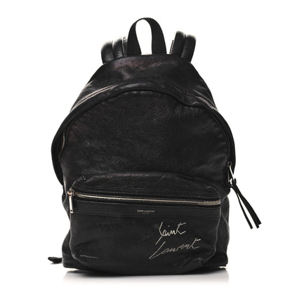Saint Laurent Lambskin Mini Toy City Backpack Black 1 of 10