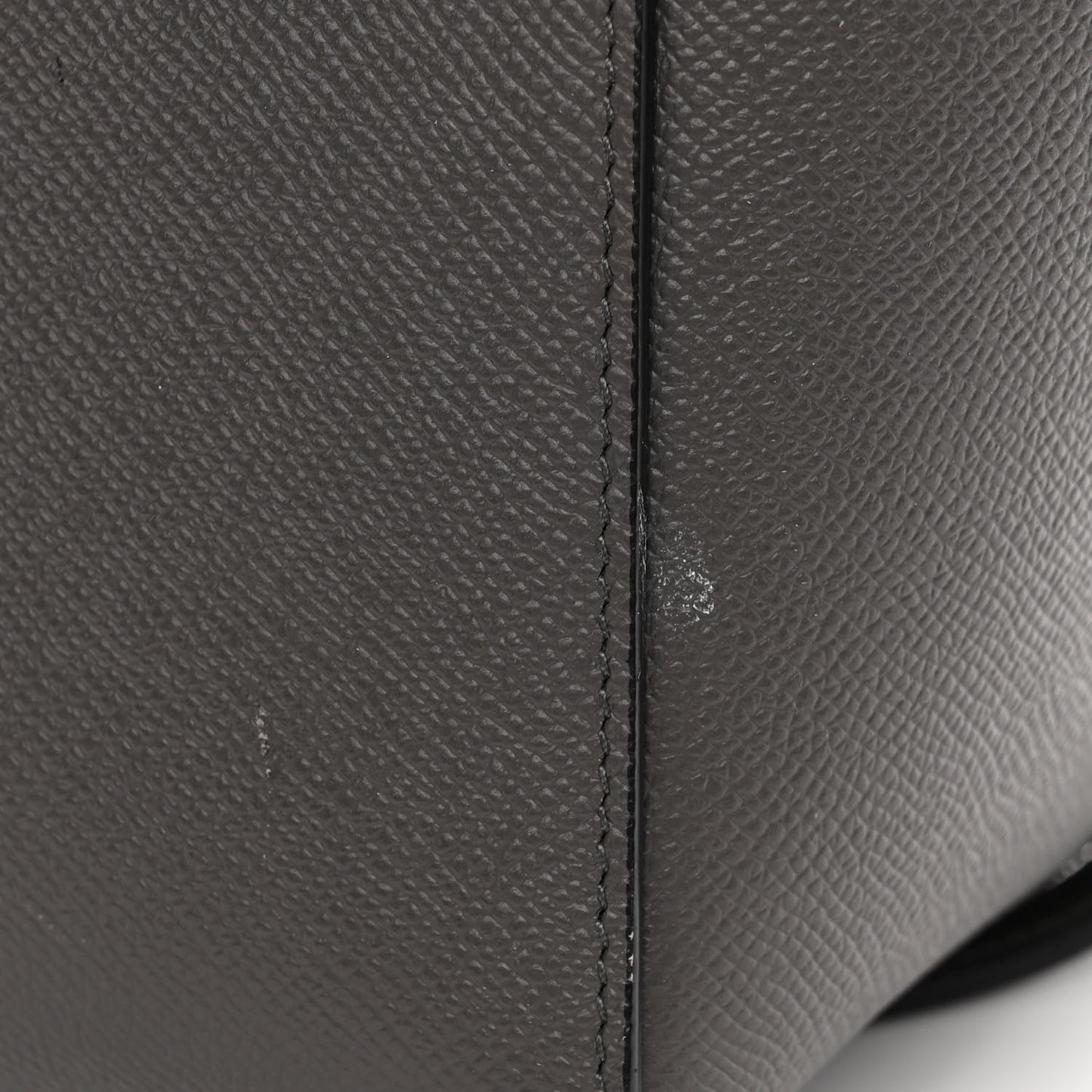 Grained Calfskin Nano Belt Bag Grey