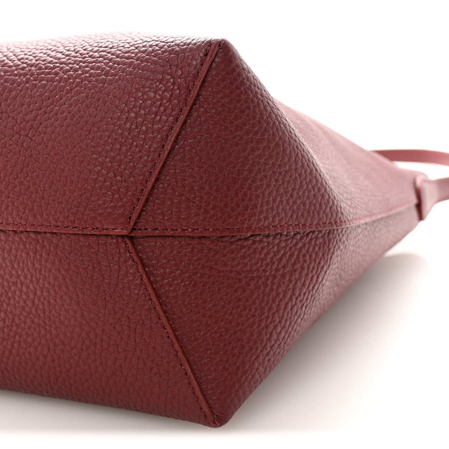 Pebbled Calfskin Small Everyday Cabas Oxblood