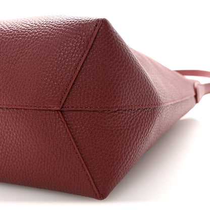 Mansur Gavriel Pebbled Calfskin Small Everyday Cabas Oxblood 9 of 9