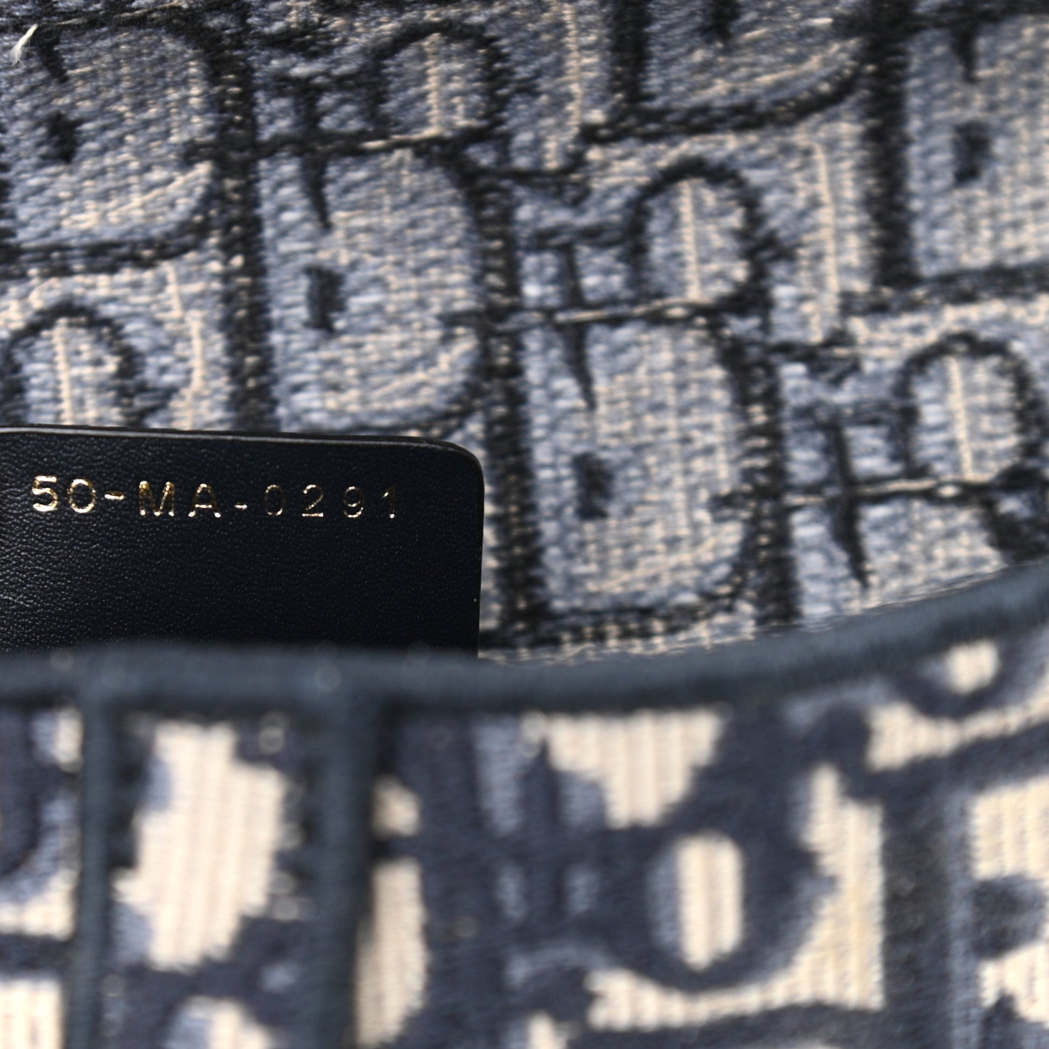 Christian Dior Oblique Slim Saddle Pouch Blue 7 of 11