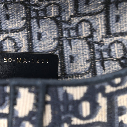 Christian Dior Oblique Slim Saddle Pouch Blue 7 of 11