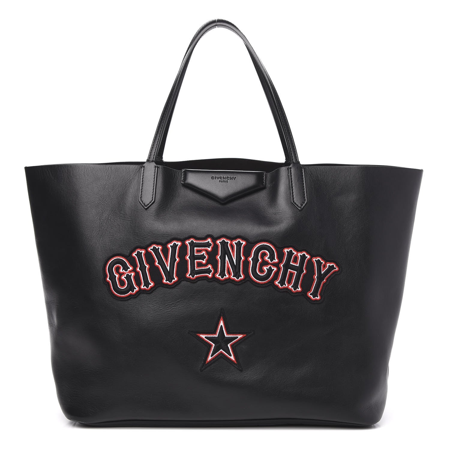 Givenchy Calfskin Gothic Large Antigona Tote Black 1 of 13