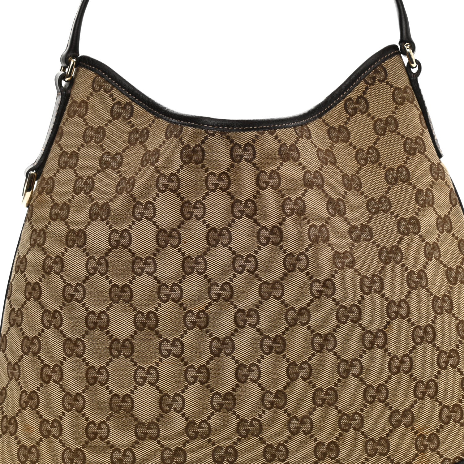 Gucci Monogram Medium New Britt Hobo Dark Brown 8 of 11