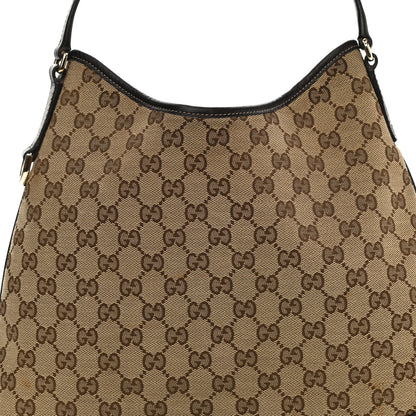 Gucci Monogram Medium New Britt Hobo Dark Brown 8 of 11